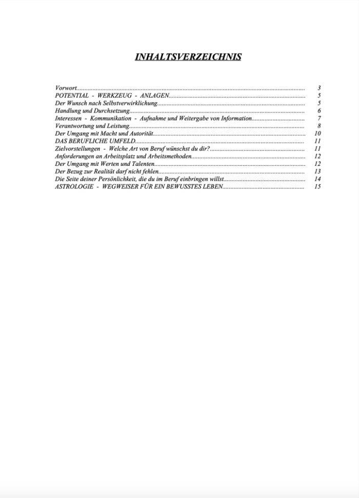 Ihr persönliches Berufshoroskop - </br>Ihre Berufsanalyse als Buch – Bild 4