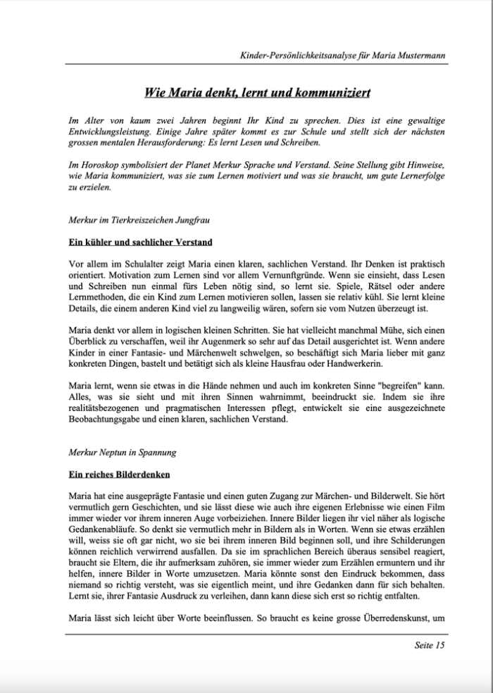 Ihr persönliches Kinder-Horoskop als Buch – Bild 8