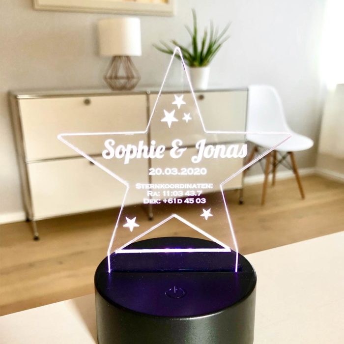 LED-Acrylstern Trophäe