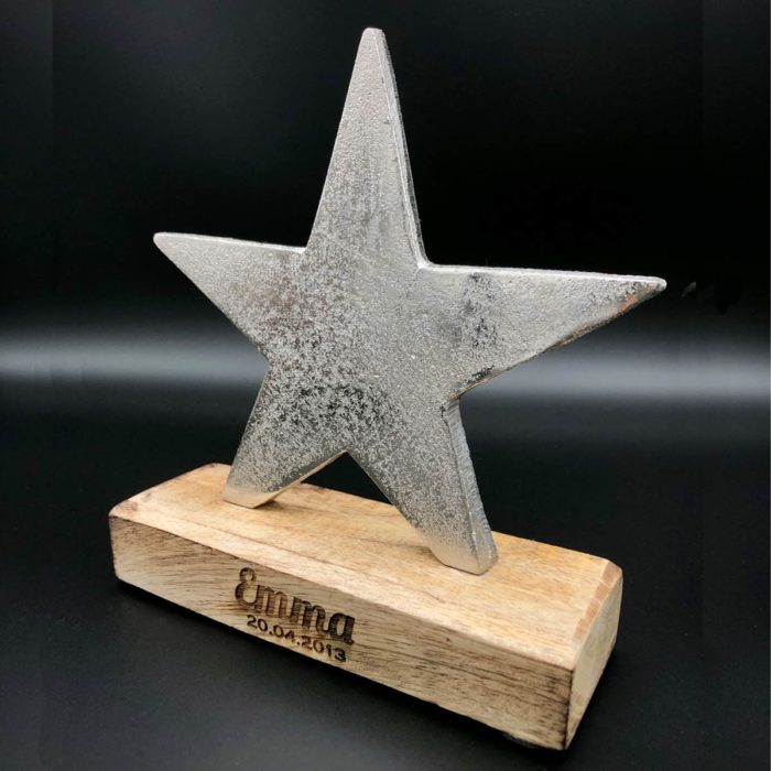 Metallstern mit Gravur – Bild 3