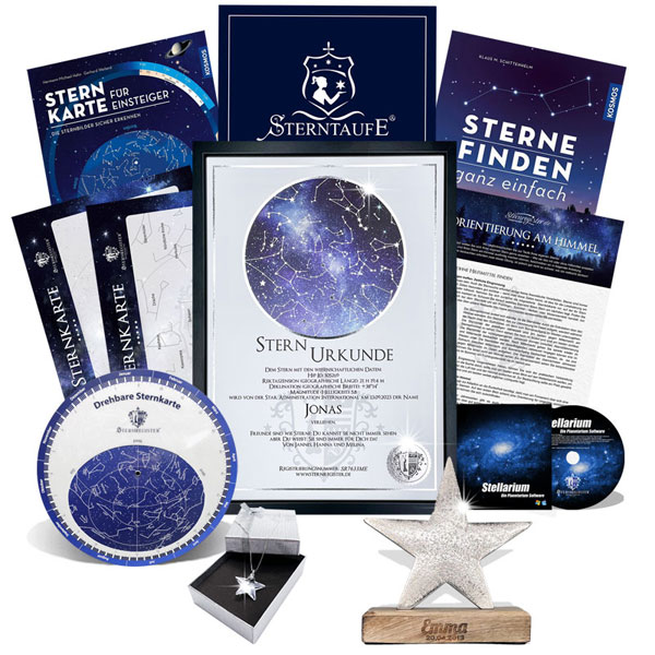Stern kaufen – Sternpaket mit Zubehör Stern kaufen