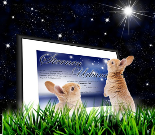 ostergeschenk Sterntaufe als Ostergeschenk