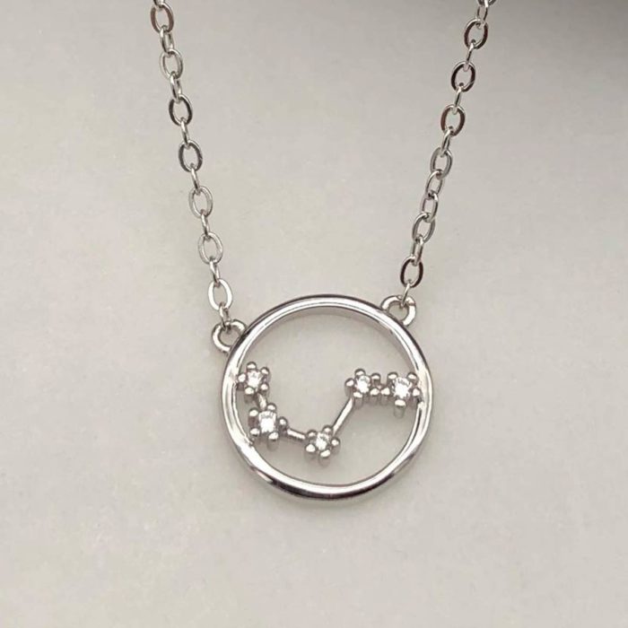 Sternbild Collier Silber mit Zirkonia